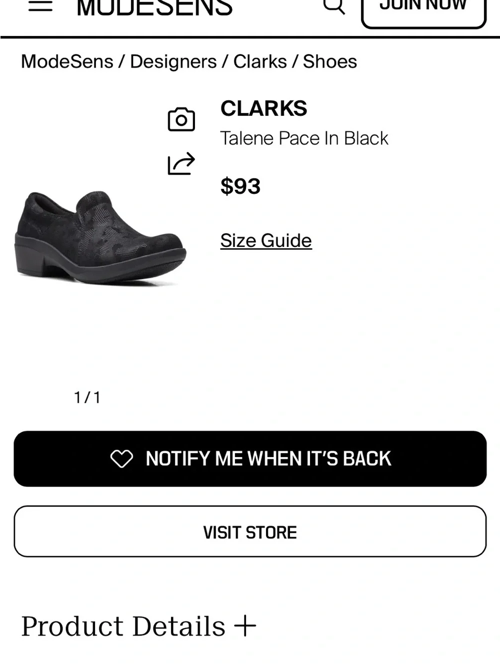 Clarks  Black Suede Slip Resistant Work Shoes Loafers  Size 11M Driving Shoes